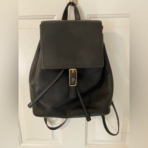 Vintage Coach black backpack